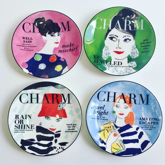 Kate Spade New York Lenox "Make Headlines" Plates - Picture 2 of 8